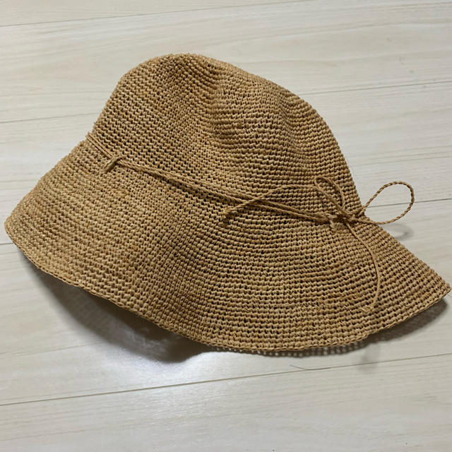 MUJI (無印良品)(ムジルシリョウヒン)の無印良品 折りたためるラフィアハット レディースの帽子(麦わら帽子/ストローハット)の商品写真
