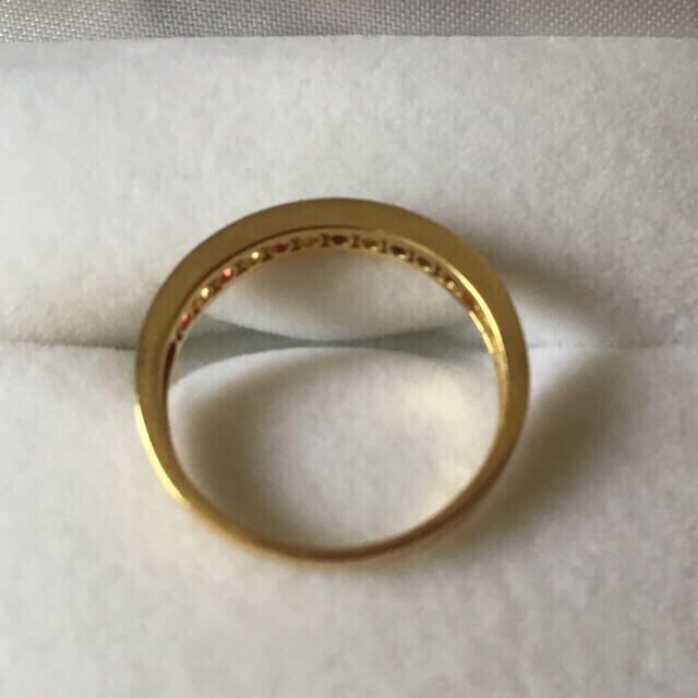 K18ルビーダイヤモンドリング レディースのアクセサリー(リング(指輪))の商品写真