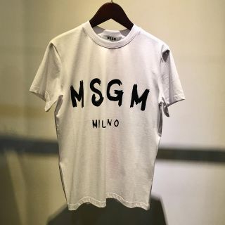 エムエスジイエム(MSGM)のMSGM エムエスジーエム 新品 定番 ロゴTシャツ S ホワイト(Tシャツ(半袖/袖なし))