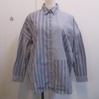 トゥデイフル(TODAYFUL)のTODAYFUL patchwork strip SH (シャツ/ブラウス(長袖/七分))