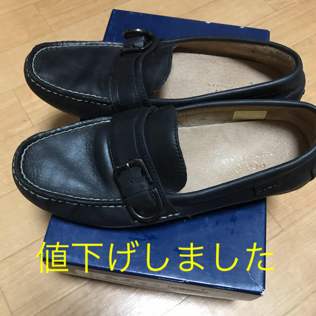 POLO RALPH LAUREN(ポロラルフローレン)のPolo ralph lauren ローファー 黒 ポロ ラルフローレン メンズの靴/シューズ(スリッポン/モカシン)の商品写真