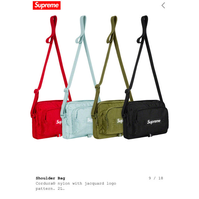 supreme shoulder Bag 2019ss ショルダーバッグ