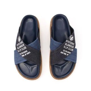 ヒステリックグラマー(HYSTERIC GLAMOUR)のヒステリックグラマー DENIM FOOT BED サンダル 23cm(サンダル)