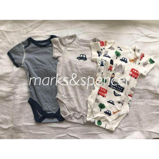 Marks&Spencer ロンパース 9-12m❁ キッズ/ベビー/マタニティのベビー服(~85cm)(ロンパース)の商品写真