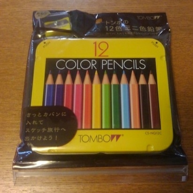 トンボ鉛筆(トンボエンピツ)のトンボ12色ミニ色鉛筆 エンタメ/ホビーのアート用品(色鉛筆)の商品写真