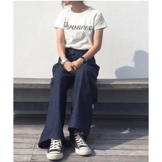 メゾンキツネ(MAISON KITSUNE')のMAISON KITSUNE Parisienne レディースTシャツ サイズS(Tシャツ(半袖/袖なし))