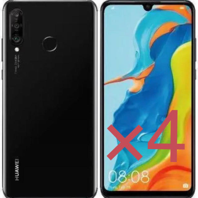 HUAWEI P30 lite black 本体 4台セット @26900 - www.sorbillomenu.com