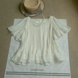 アナトリエ(anatelier)のCoutureB☆シフォンドットブラウス(シャツ/ブラウス(半袖/袖なし))