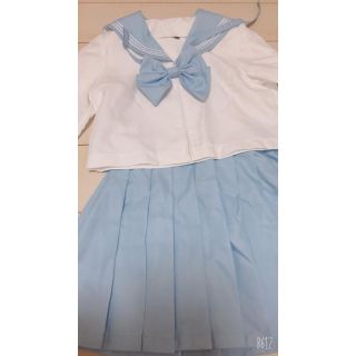 カラーセーラー服(水色)(コスプレ)