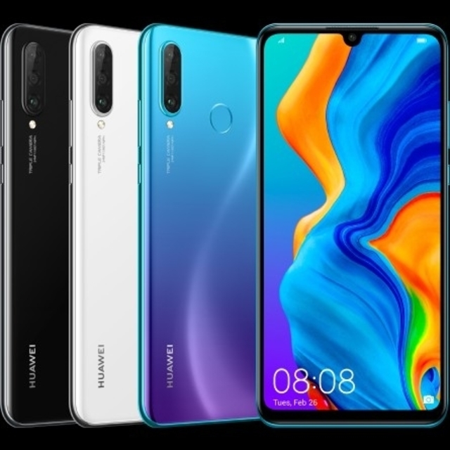 HUAWEI P30 lite(ホワイト)国内シムフリー版　新品未開封 スマホ/家電/カメラのスマートフォン/携帯電話(スマートフォン本体)の商品写真