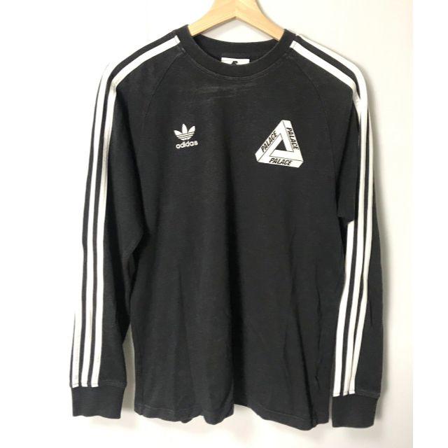 adidas(アディダス)の【H】パレス アディダス ロゴ ワッペン スリーストライプ ロングＴシャツ M メンズのトップス(Tシャツ/カットソー(七分/長袖))の商品写真