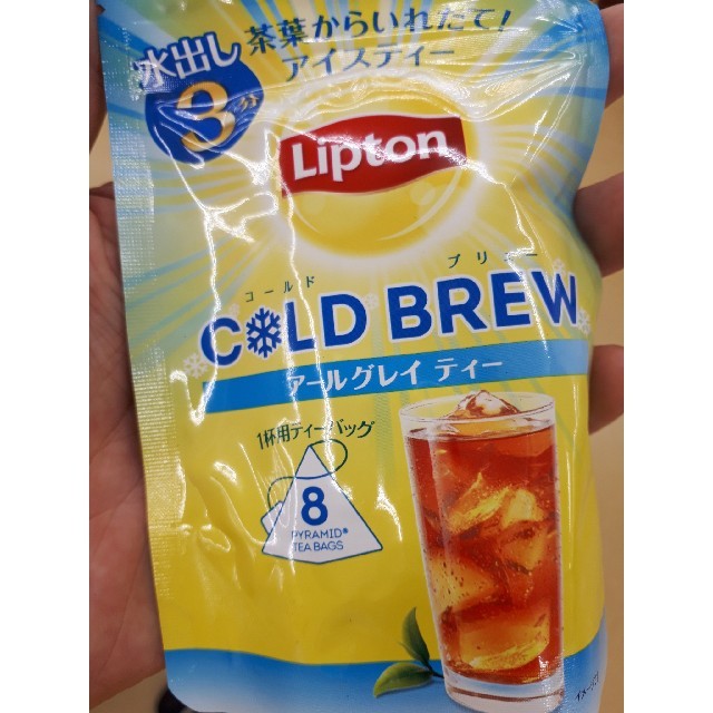 リプトン 水出し紅茶 アールグレイティー8パッグ入り一袋×4個 食品/飲料/酒の飲料(茶)の商品写真
