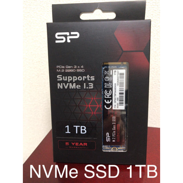 【新品】シリコンパワー M.2 NVMe SSD 1.0TB