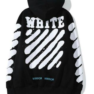 オフホワイト(OFF-WHITE)の
オフホワイト　メンズ　パーカー　　ウェット トレーナー　
(パーカー)