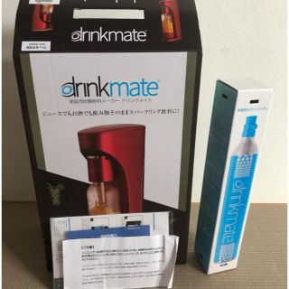 新品未使用 drinkmateドリンクメイト本体+ガスシリンダーDRM1002(調理道具/製菓道具)