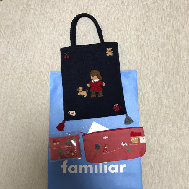 familiar(ファミリア)のお値下げ中 ファミリア 新品未使用３点セット キッズ/ベビー/マタニティのこども用バッグ(その他)の商品写真