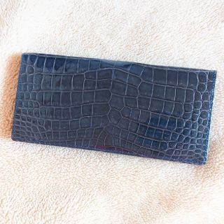 最高級クロコダイルのポロサスを使用した長札入れです✨ビジネス、普段使いにお勧め✨(財布)
