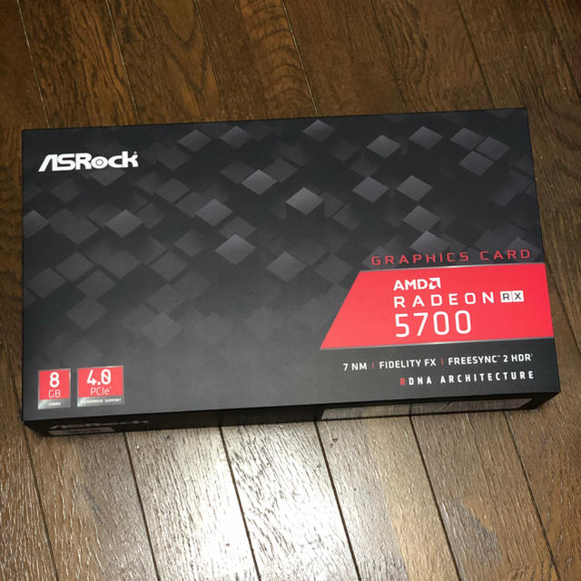 【値下げ中】Asrock Radeon RX5700【未使用品】 スマホ/家電/カメラのPC/タブレット(PC周辺機器)の商品写真