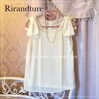 リランドチュール(Rirandture)の【タグ付】14SS 肩リボンブラウス(シャツ/ブラウス(半袖/袖なし))