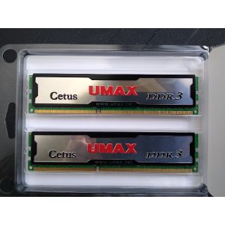 メモリ　UMAX 1333 DDR3　8GB(4GB×2)(PCパーツ)
