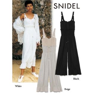 スナイデル(SNIDEL)の新品タグ付き☆ スナイデル SNIDEL コットンリネンオールインワン(オールインワン)