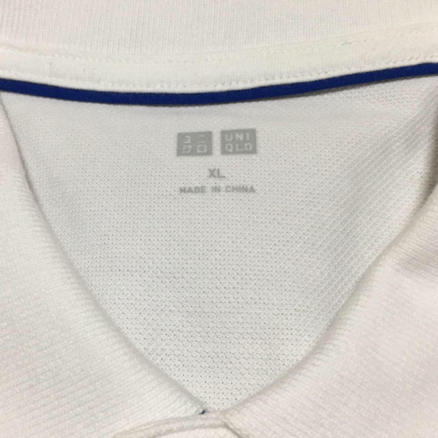 UNIQLO(ユニクロ)のユニクロ メンズ ポロシャツ 白 メンズのトップス(ポロシャツ)の商品写真