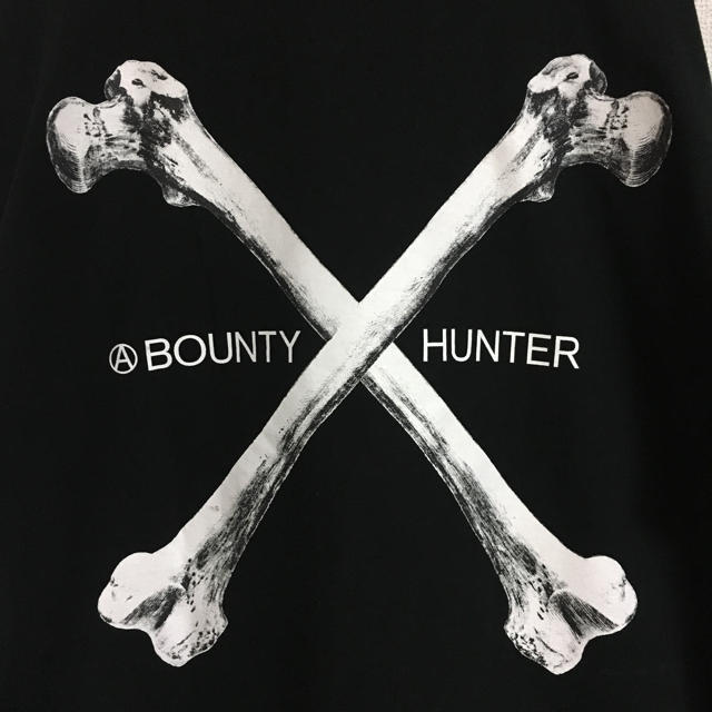 BOUNTY HUNTER(バウンティハンター)のBOUNTY HUNTER【バウンティハンター】クロスボーンズ！ロンT！袖プリ！ メンズのトップス(Tシャツ/カットソー(七分/長袖))の商品写真