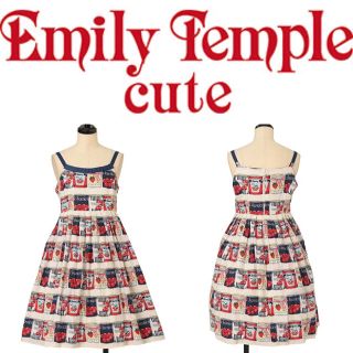 エミリーテンプルキュート(Emily Temple cute)の【EmilyTempleCute】フルーツ缶JSK+.＊ ワンピース ジャム 柄(ひざ丈ワンピース)