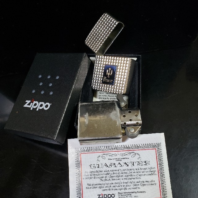 ZIPPO(ジッポー)の貴重なコレクション❤07B`Zippoアーマー❤THE PEACE❤送料無料❤ メンズのファッション小物(タバコグッズ)の商品写真