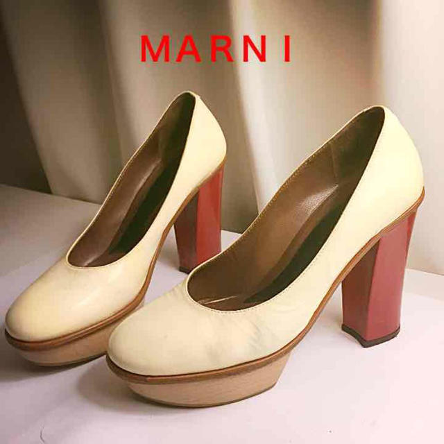 Marni(マルニ)のMARNIウッドソールパンプス レディースの靴/シューズ(ハイヒール/パンプス)の商品写真