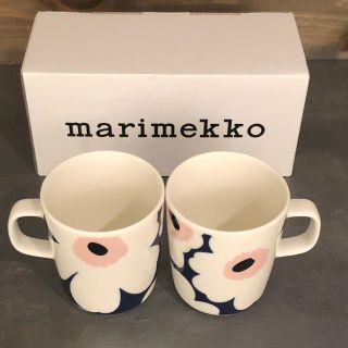 マリメッコ(marimekko)のマリメッコmarimekko マグ 2個セット フィンエアー限定(グラス/カップ)