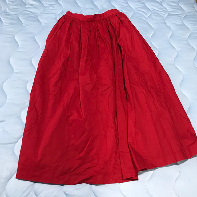 Techichi(テチチ)の新品タグ付☆赤ロングスカート☆free レディースのスカート(ロングスカート)の商品写真