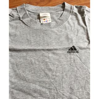 アディダス(adidas)の送料無料！【90s' 古着】アディダス Tシャツ グレー Mサイズ(Tシャツ/カットソー(半袖/袖なし))