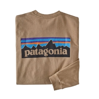 パタゴニア(patagonia)のLサイズ　パタゴニア ロングスリーブ P6ロゴ レスポンシビリティー ベージュ(Tシャツ/カットソー(七分/長袖))
