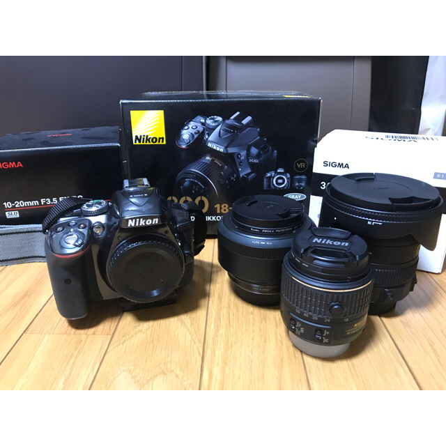 Nikon(ニコン)のNikon D5300  レンズ3本セット  SIGMA 単焦点 広角 スマホ/家電/カメラのカメラ(デジタル一眼)の商品写真