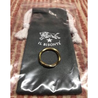 イルビゾンテ(IL BISONTE)のILBISONTE TWIST RING ゴールドカラー(リング(指輪))