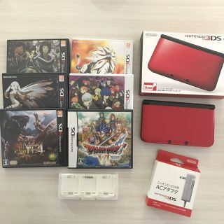 ニンテンドー3DS(ニンテンドー3DS)の美品♡ ニンテンドー 3DS LL ソフト6種 ソフトケース(携帯用ゲーム機本体)