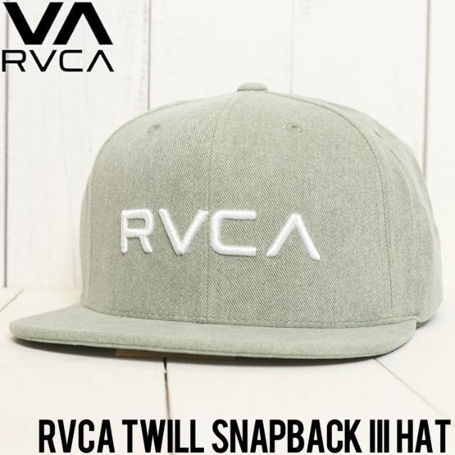 RVCA ルーカ RVCA TWILL SNAPBACK III HAT