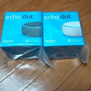 エコー(ECHO)の【新品・未開封】
amazon echo dot 2台(スピーカー)