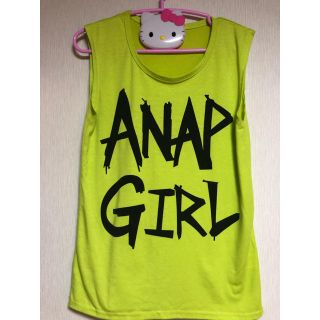 アナップ(ANAP)の【アナップガール】ネオンカラーロゴタンクトップ♪~S~ANAPGIRL(Tシャツ/カットソー)