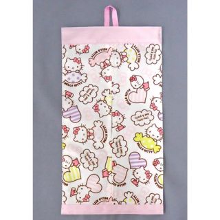 ハローキティ(ハローキティ)の【新品・未使用】ハローキティ❤︎壁掛けティッシュBOXケース❤︎(ティッシュボックス)