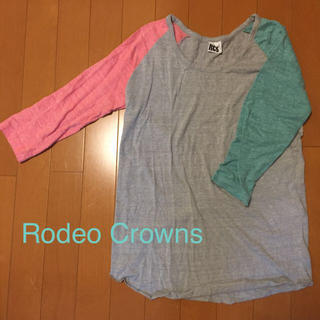 ロデオクラウンズ(RODEO CROWNS)の1度のみ着用カラーシャツ♡(Tシャツ(長袖/七分))