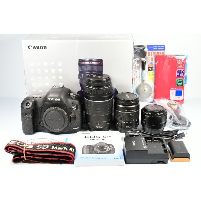 早い者勝ち Canon - Canon EOS 標準&望遠&単焦点レンズセット MarkIII