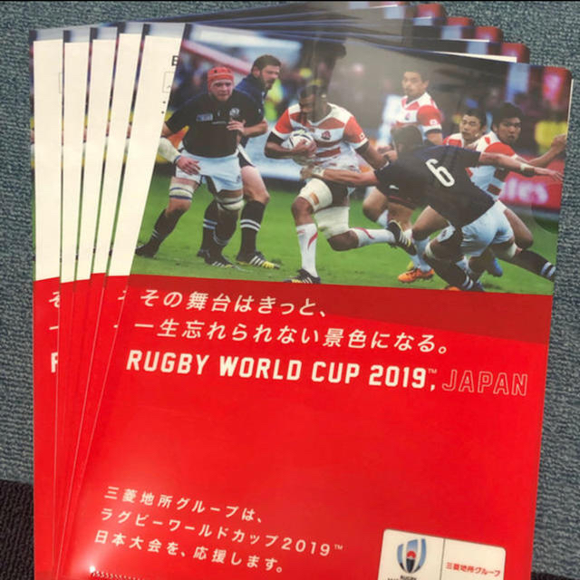 ラグビーWORLD CUP 2019（非売品）クリアファイル６枚セット スポーツ/アウトドアのスポーツ/アウトドア その他(ラグビー)の商品写真