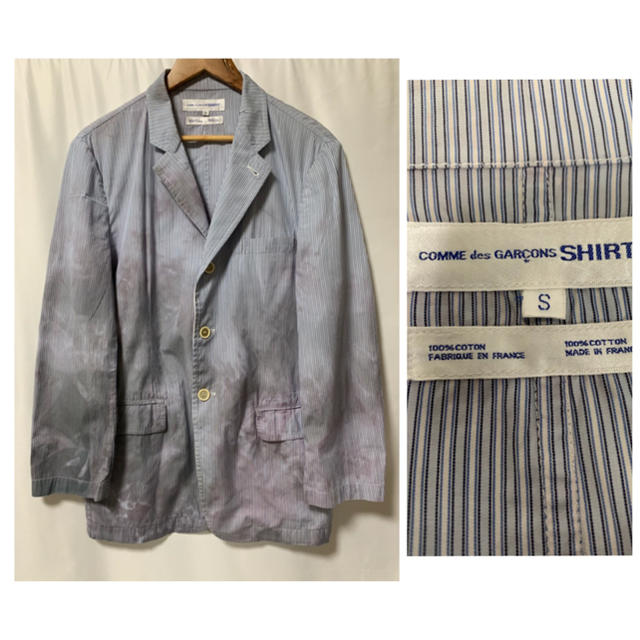 COMME des GARCONS HOMME PLUS(コムデギャルソンオムプリュス)のCOMME des GARCONS SHIRT ストライプ迷彩ジャケット メンズのジャケット/アウター(テーラードジャケット)の商品写真