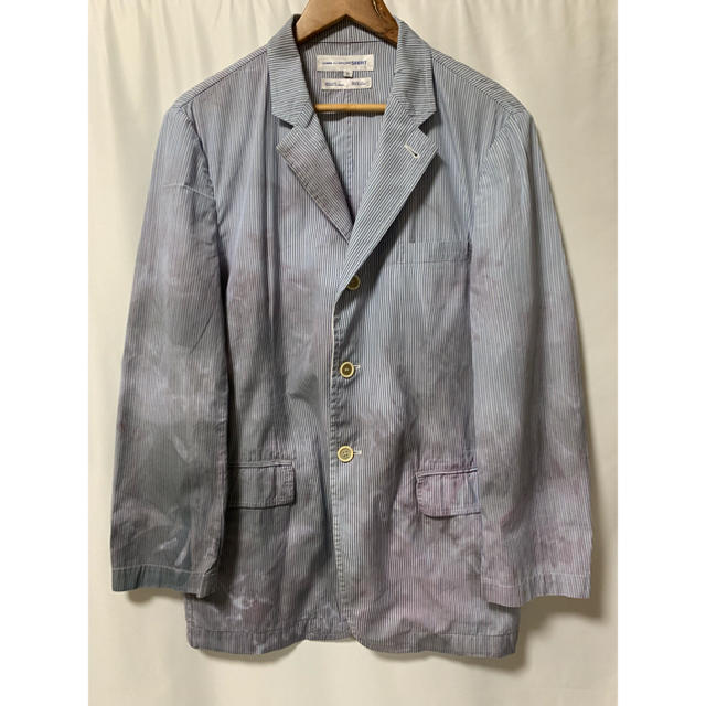 COMME des GARCONS HOMME PLUS(コムデギャルソンオムプリュス)のCOMME des GARCONS SHIRT ストライプ迷彩ジャケット メンズのジャケット/アウター(テーラードジャケット)の商品写真