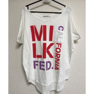 ミルクフェド(MILKFED.)の美品ミルクフェド ゆるめロゴTシャツ(Tシャツ(半袖/袖なし))