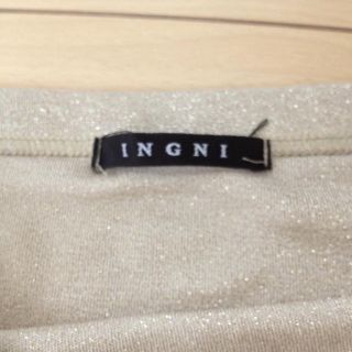 イング(INGNI)のINGNI♡ゴールドラメベアトップ(ベアトップ/チューブトップ)