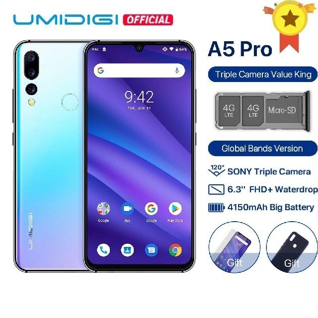 UMIDIGI 【A5 Pro】SIMフリー グローバルモデルのサムネイル