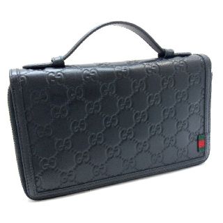グッチ シマ トラベルドキュメントケース 長財布 クラッチバッグ